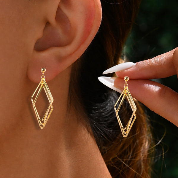 Geometric Drop Earrings