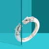 Jaguar Cuff Bangle for Women ( White )