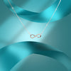 Infinity Love Necklace for Women – Silver Crystal Infinity Pendant Necklace