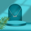 Infinity Love Necklace for Women – Silver Crystal Infinity Pendant Necklace