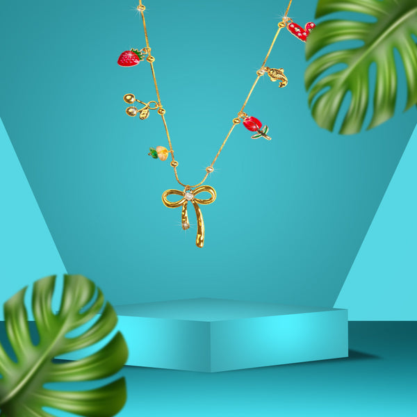 The Strawberry Fields Charm Necklace