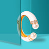 White Enamel Pearl Open Cuff Bracelet for Women