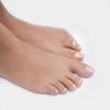 Chic and Sparkly Toe Ring in Polished Silver